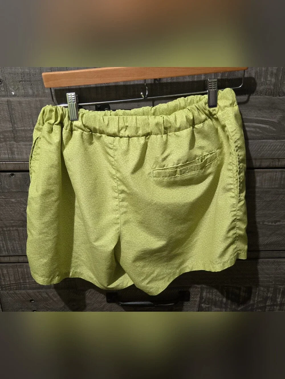 Topman Swim Trunks Men's S/M Lime Green Drawstring Mesh Lined Swim Shorts